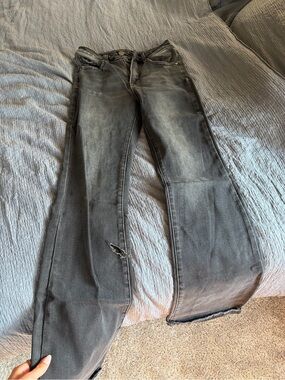 Women’s Black Washed Boot Cut Jeans